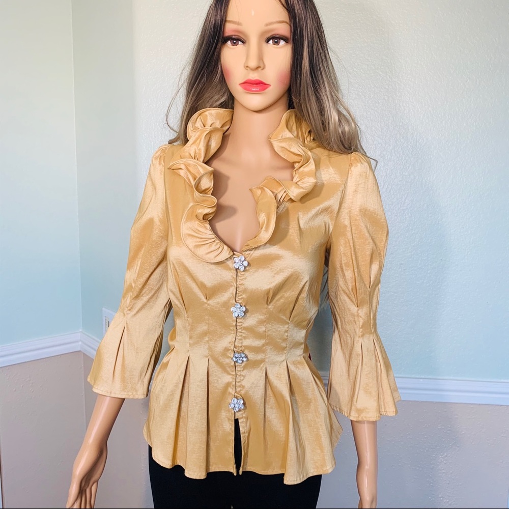 CHETTA B GOLDEN BLOUSE